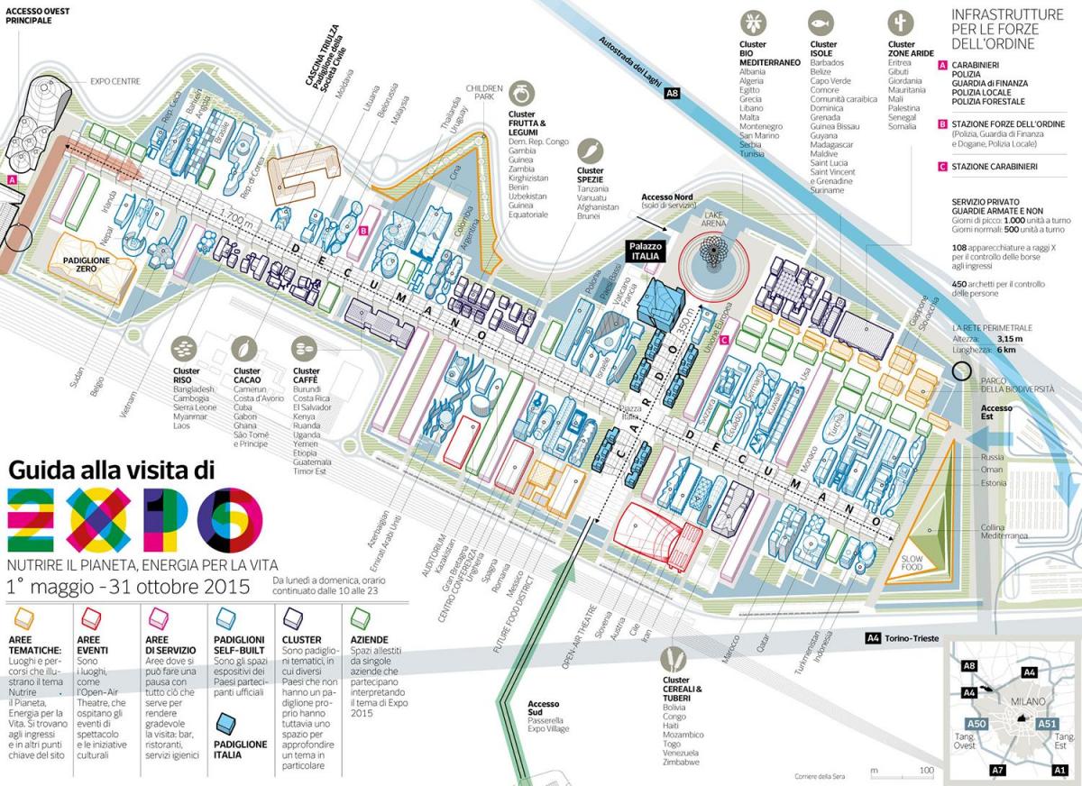 mapa da feira de milão