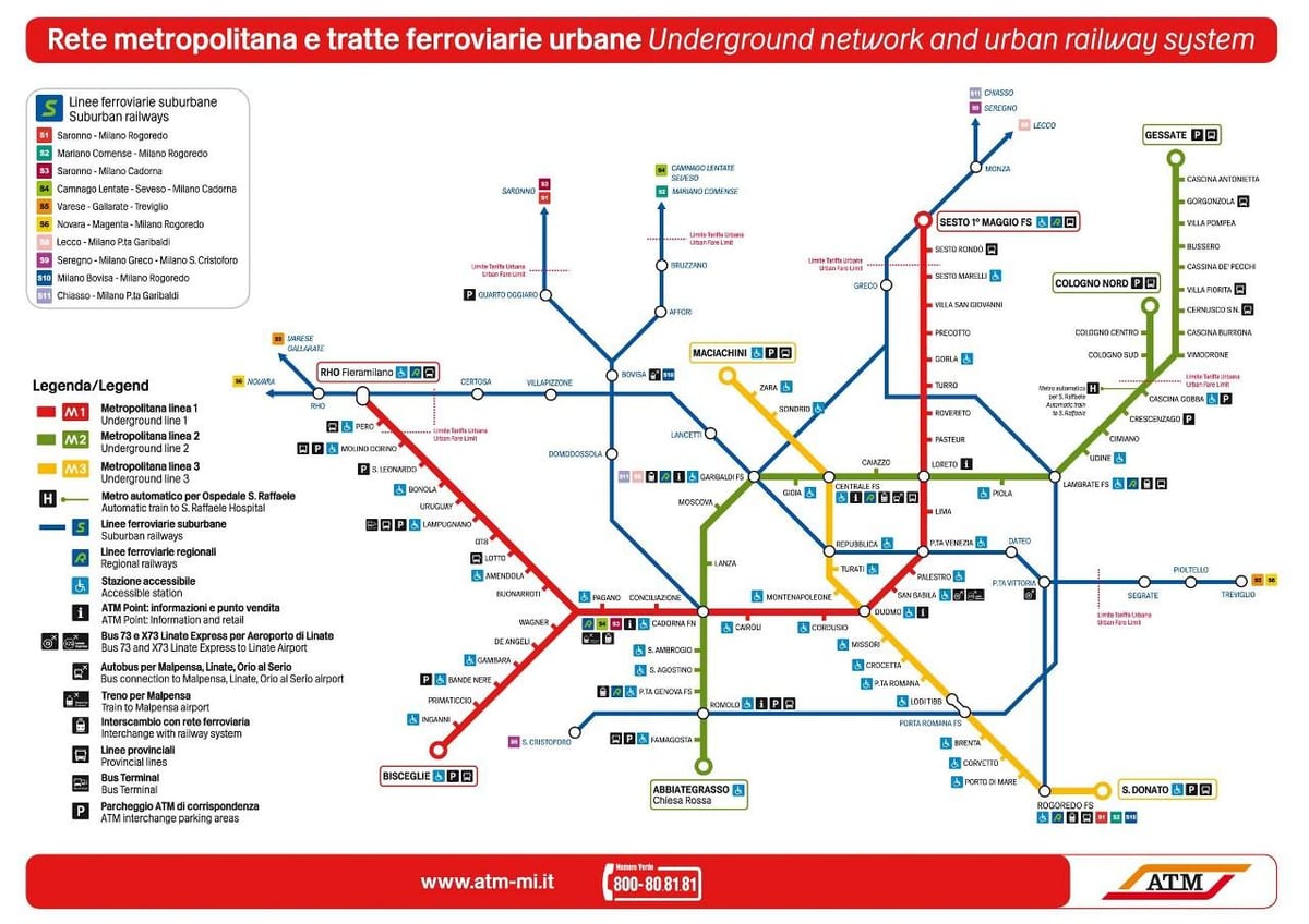 mapa de milão, o ônibus 73 rota