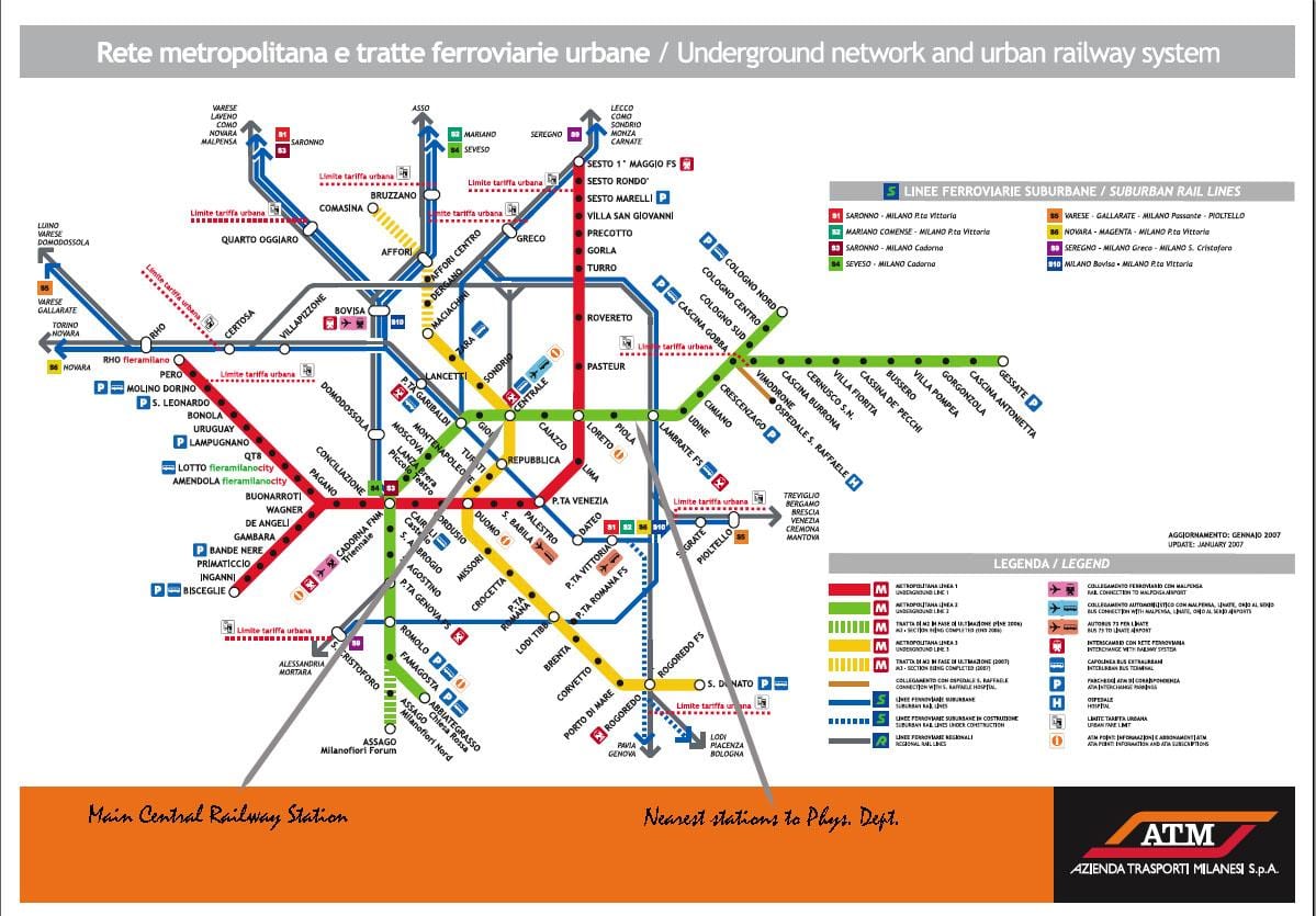 a estação central de milão mapa