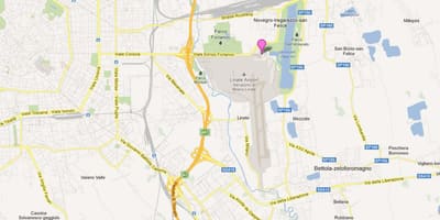 Aeroportos em milão, itália mapa