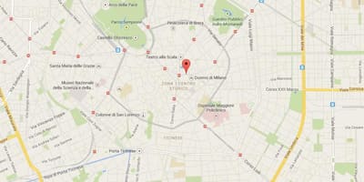 Duomo de Milano mapa