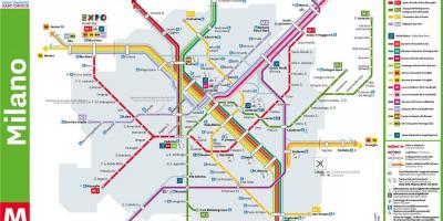 Milão estação central mapa