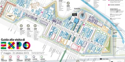 Mapa da feira de milão