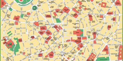 Milano city mapa