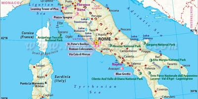 Mapa de milão e arredores