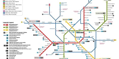 Mapa de milão, o ônibus 73 rota