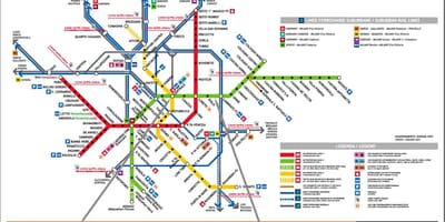 Estação de comboios Milano centrale mapa