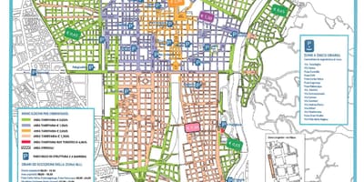 Mapa de milão estacionamento 