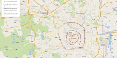 Mapa de milão zonas