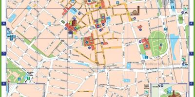 Milão, itália atrações mapa