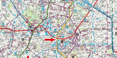 Navigli, em milão mapa